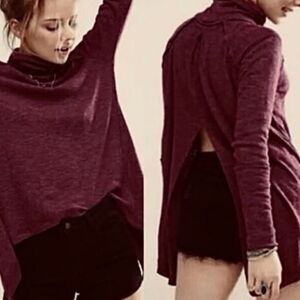 NEW Free People Juicy Long Sleeve Waffle Knit Thermal Top